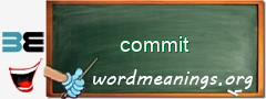 WordMeaning blackboard for commit